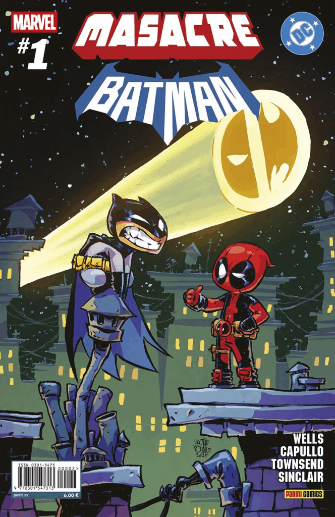Masacre/Batman 1 (Portada alternativa de Skottie Young)