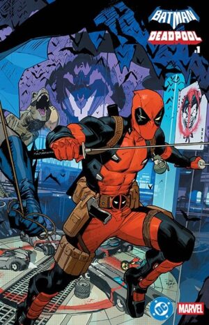 DC Marvel Batman Deadpool #1 (One Shot) [INGLES, Cover B Variant Dan Mora Batman Deadpool Wraparound]
