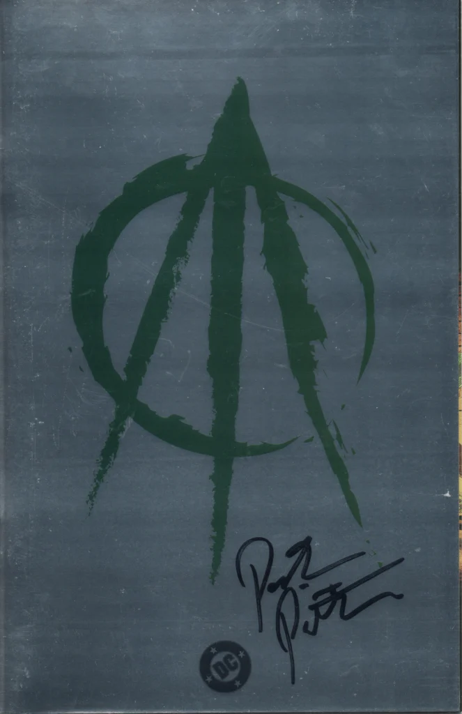 Absolute Green Arrow #1 Cover F Variant Logo Foil Cover Autografiado por Pornsak Pichetshote